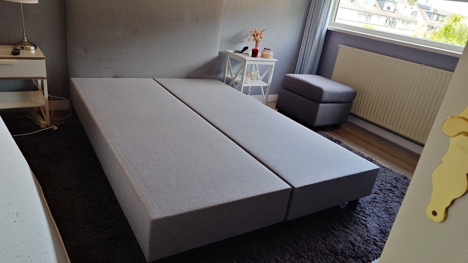 Tweepersoons bed 140x200 in uitstekende staat, Ophalen, Tweepersoons, 140 cm, Zo goed als nieuw