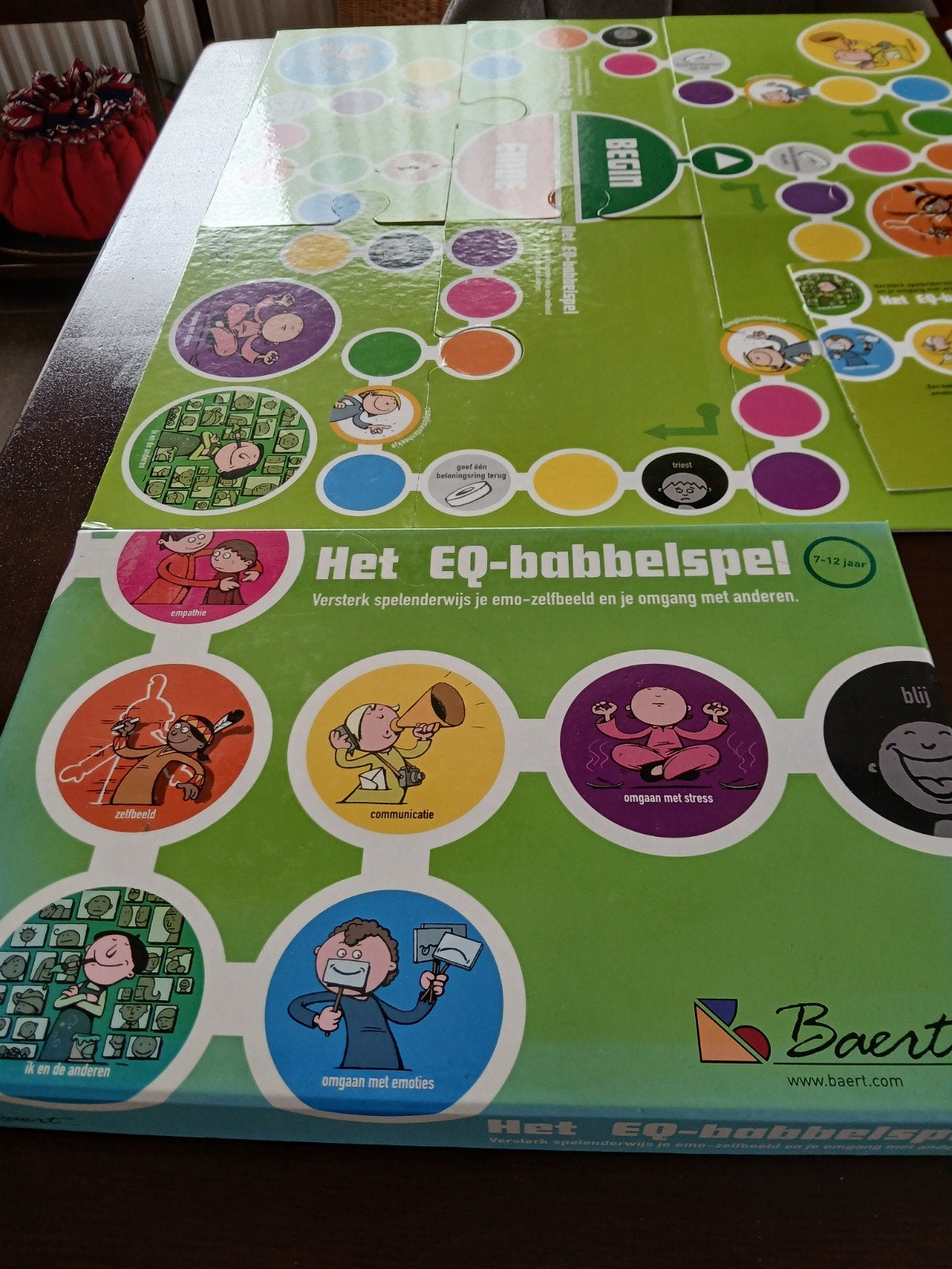WD015 Het EQ-babbelspel: Emo. intelligentie voor kinderen, Drie of vier spelers, Ophalen of Verzenden, Gebruikt, Baert
