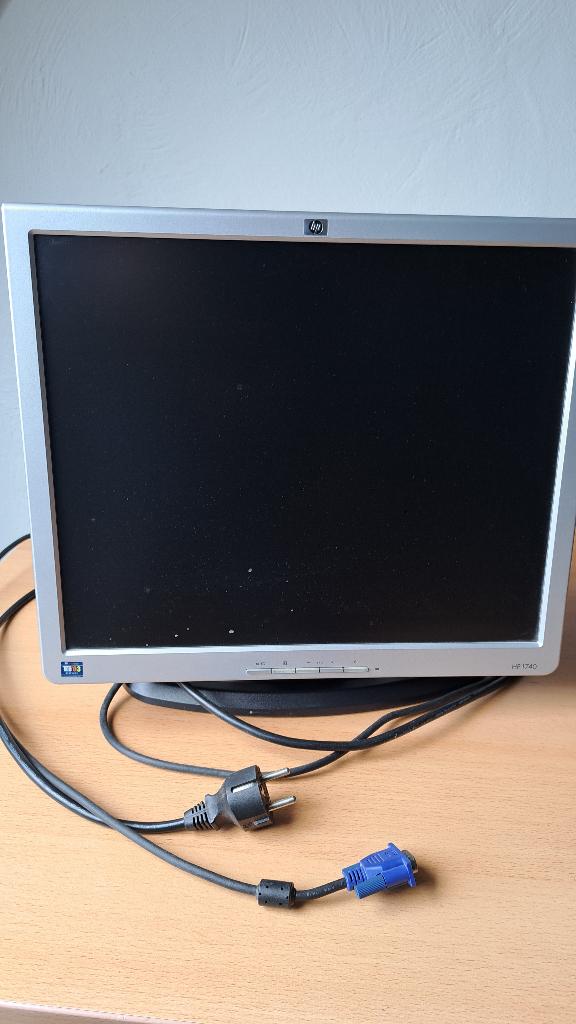 HP 1740 monitor, Computers en Software, Monitoren, Ophalen, Hp, Gebruikt, Overige typen