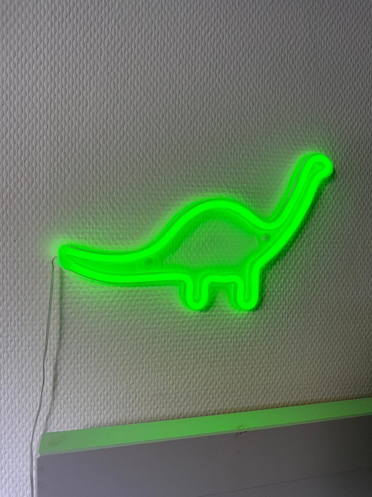 Neon lampje dino - kinderkamer, Ophalen, Zo goed als nieuw, Lamp