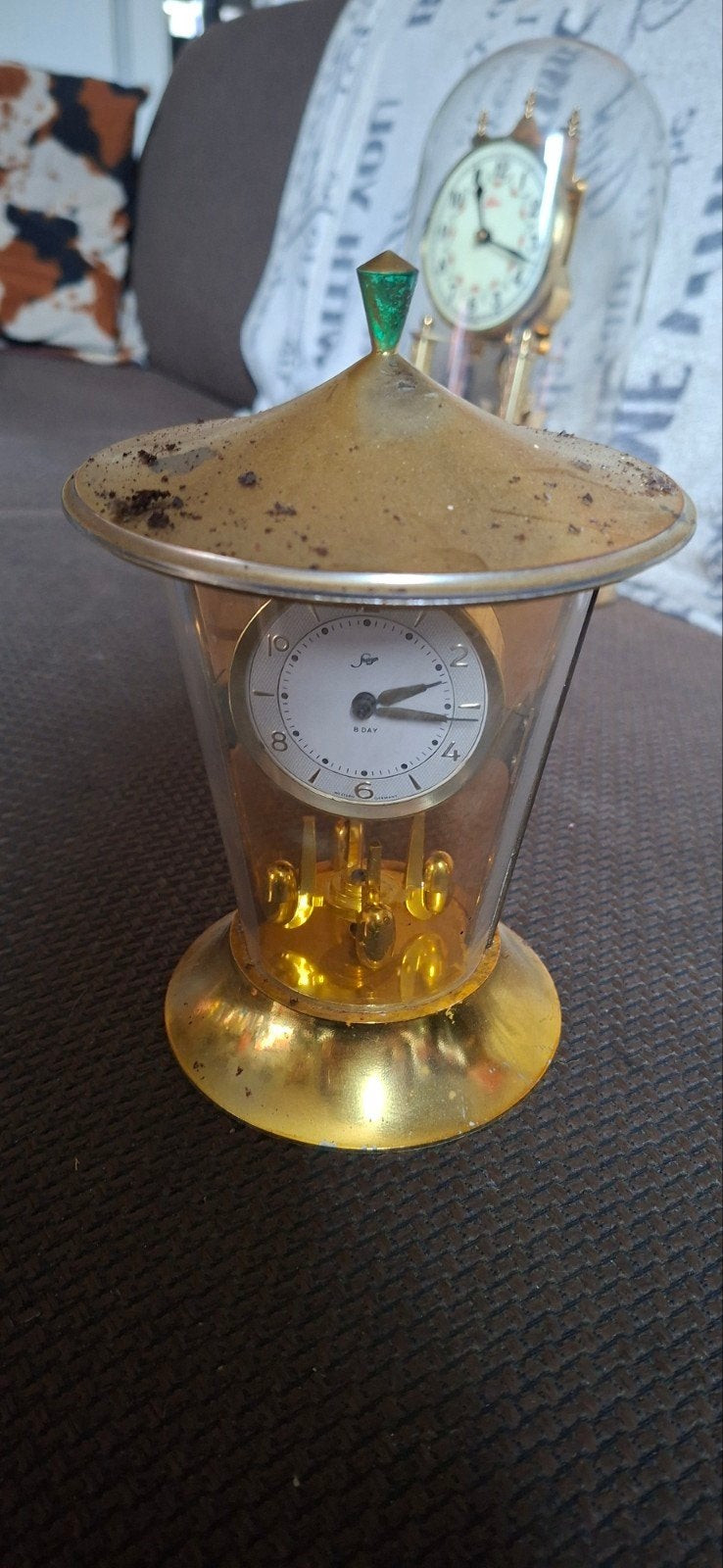 vintage klokje, Ophalen