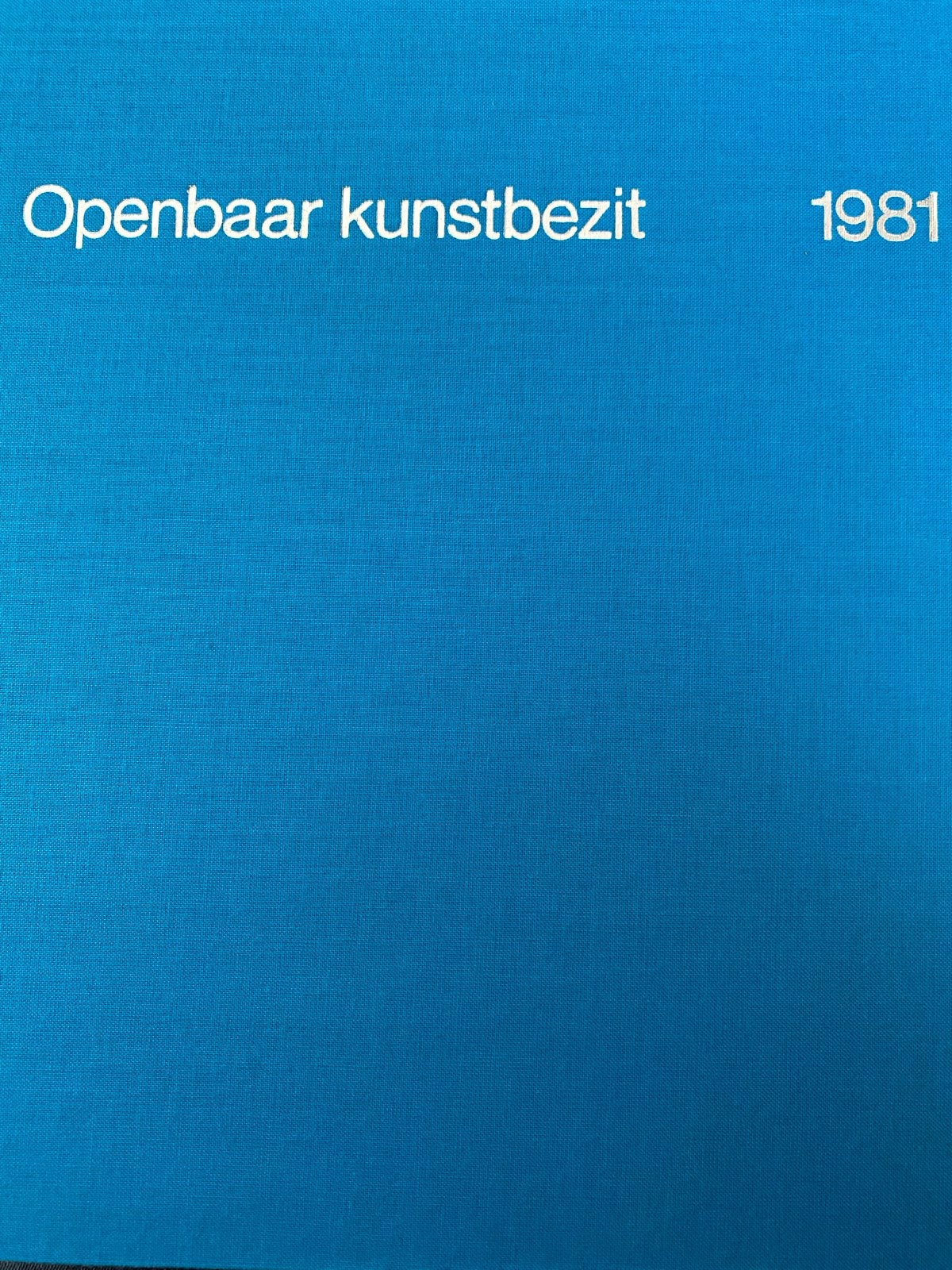 Openbaar Kunstbezit 1979, 1980, 1981 - Kunsttijdschriften, Ophalen of Verzenden, Gelezen, Fotografie algemeen