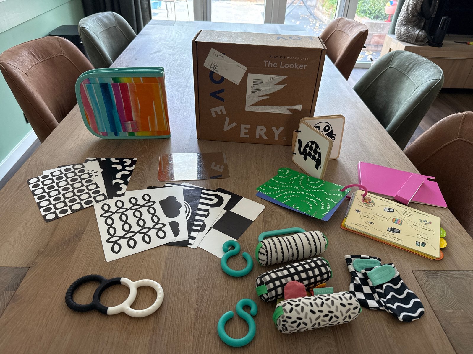 Lovevery The Looker Play Kit 0-12 weken, Kinderen en Baby's, Ophalen, Zo goed als nieuw, Overige typen