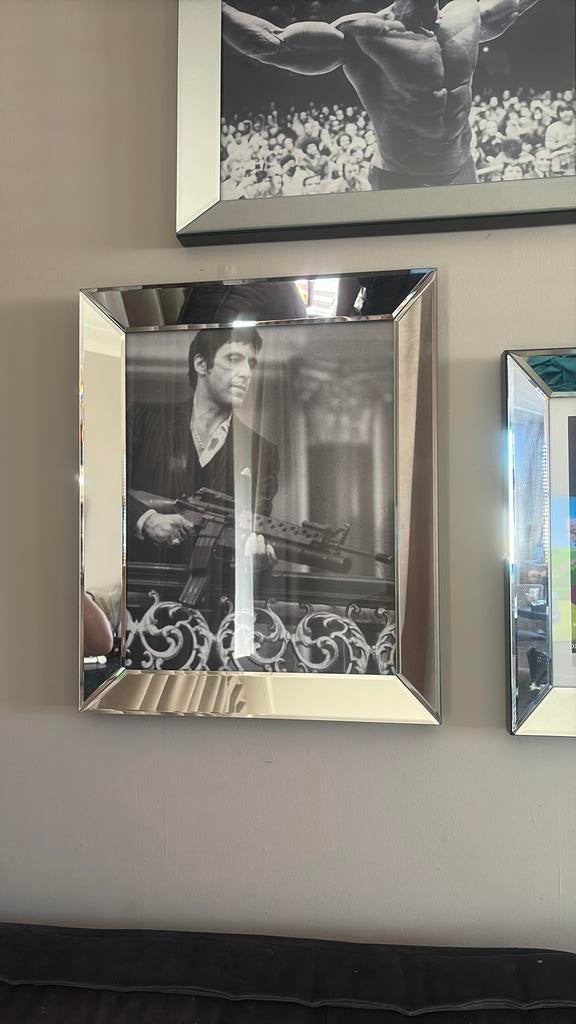 Spiegellijst/fotolijst – 40x50 cm Tony Montana, Ophalen, Overige materialen, Minder dan 50 cm, 50 tot 75 cm