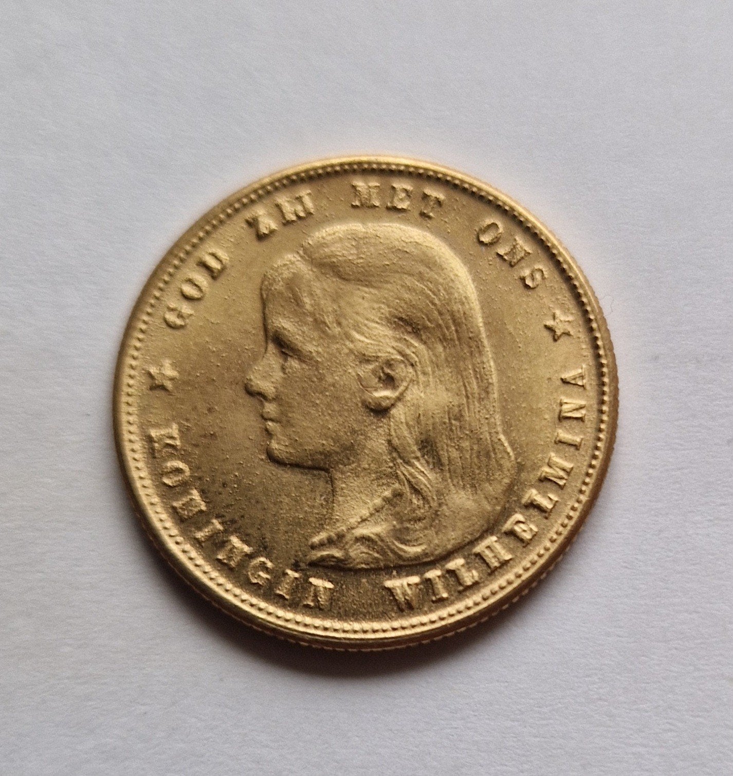 Gouden Tientje Koningin Wilhelmina 1897, Koningin Wilhelmina, Losse munt, 10 gulden, Goud