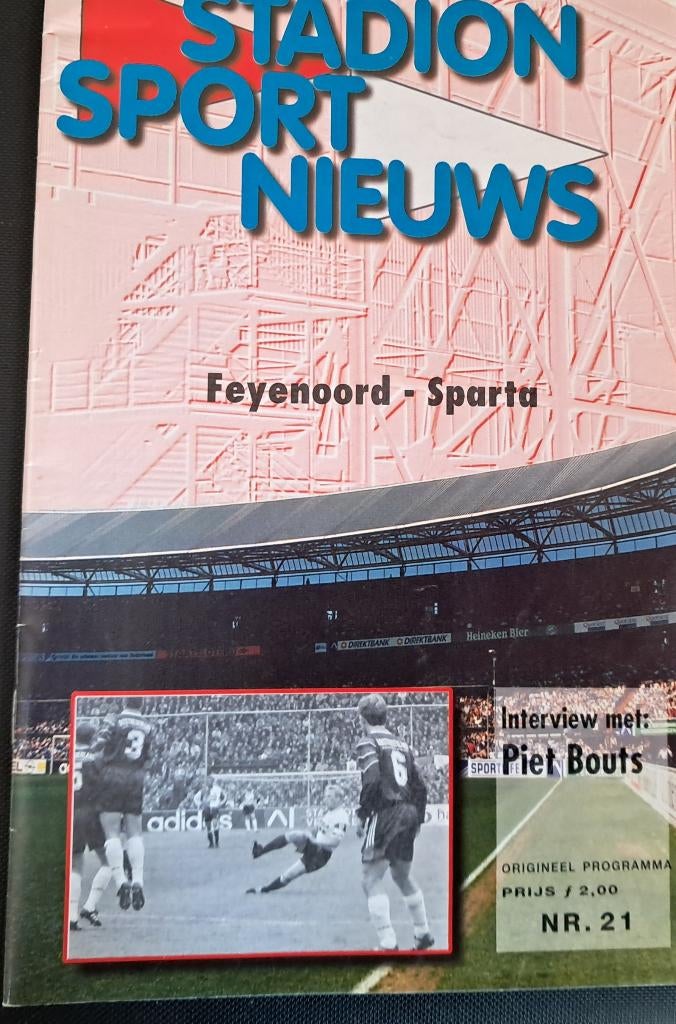 Feyenoord - Sparta 1996/1997, Ophalen of Verzenden, Zo goed als nieuw, Feyenoord, Boek of Tijdschrift