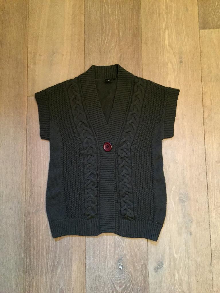 Nieuw bruin merino wollen vestje, ruimvallend Ril's mt 36/38, Bruin, Nieuw, Ophalen of Verzenden, Ril's