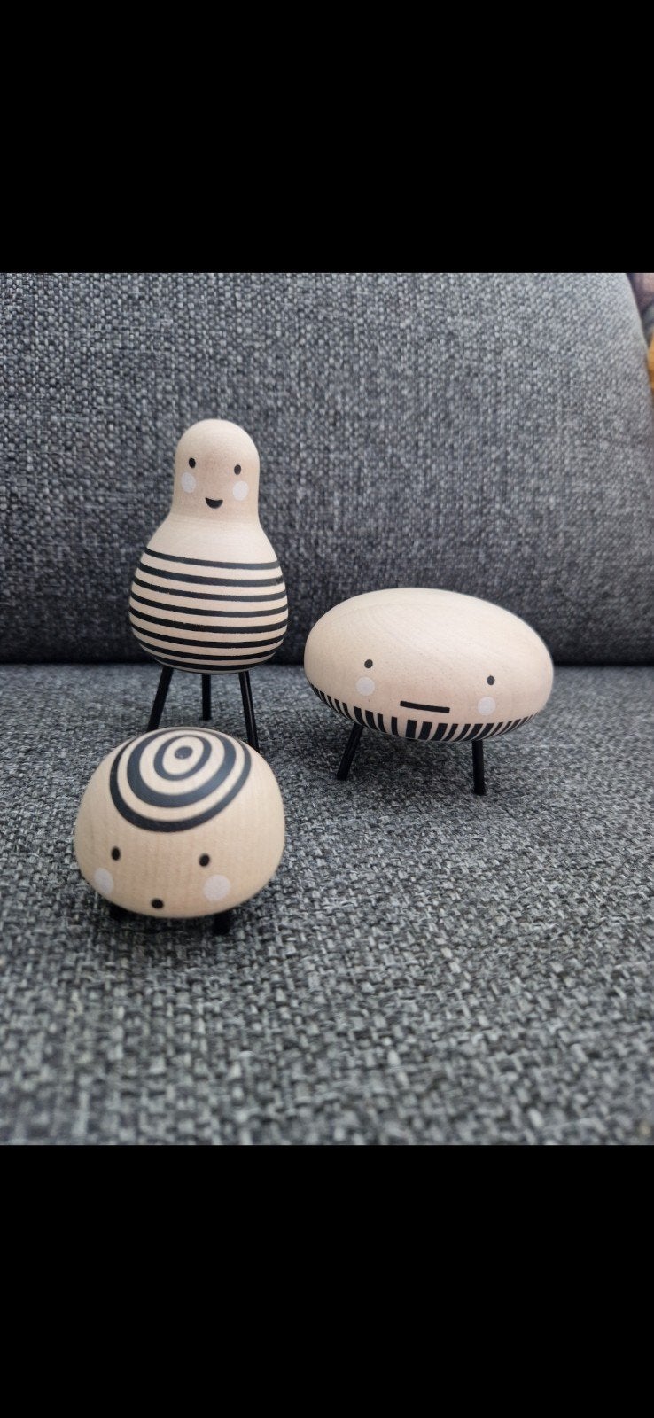 3 houten poppetjes., Ophalen of Verzenden