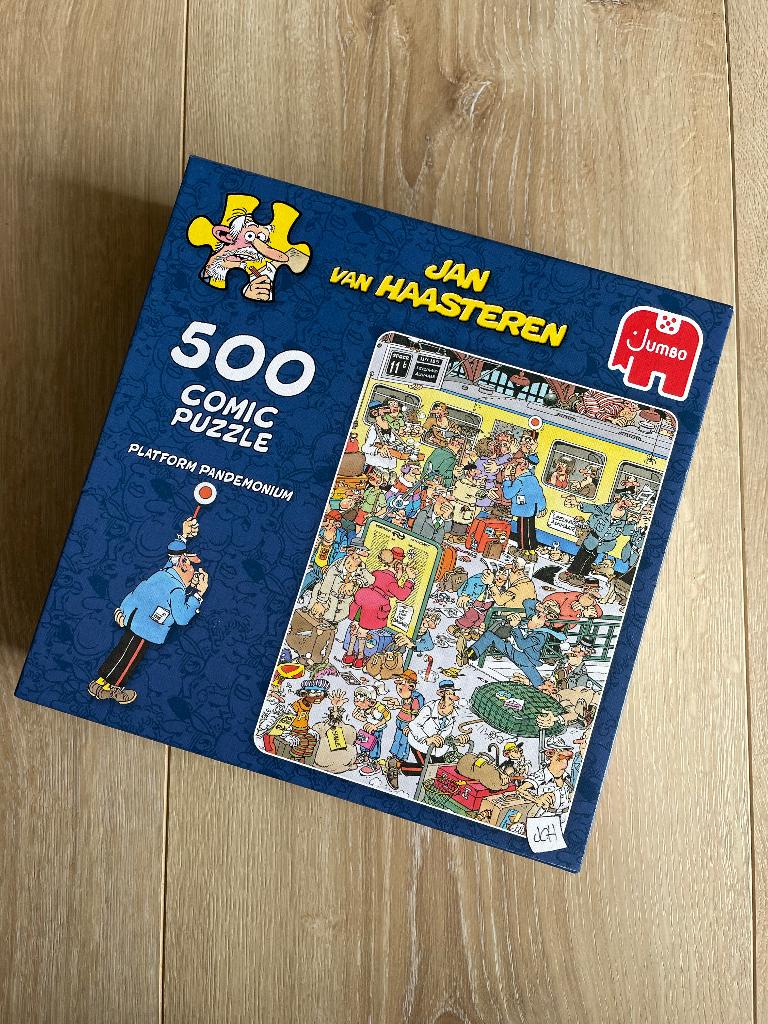 Jan van Haasteren legpuzzel - Platform Pandemonium (500st), Ophalen of Verzenden, 500 t/m 1500 stukjes, Zo goed als nieuw, Legpuzzel