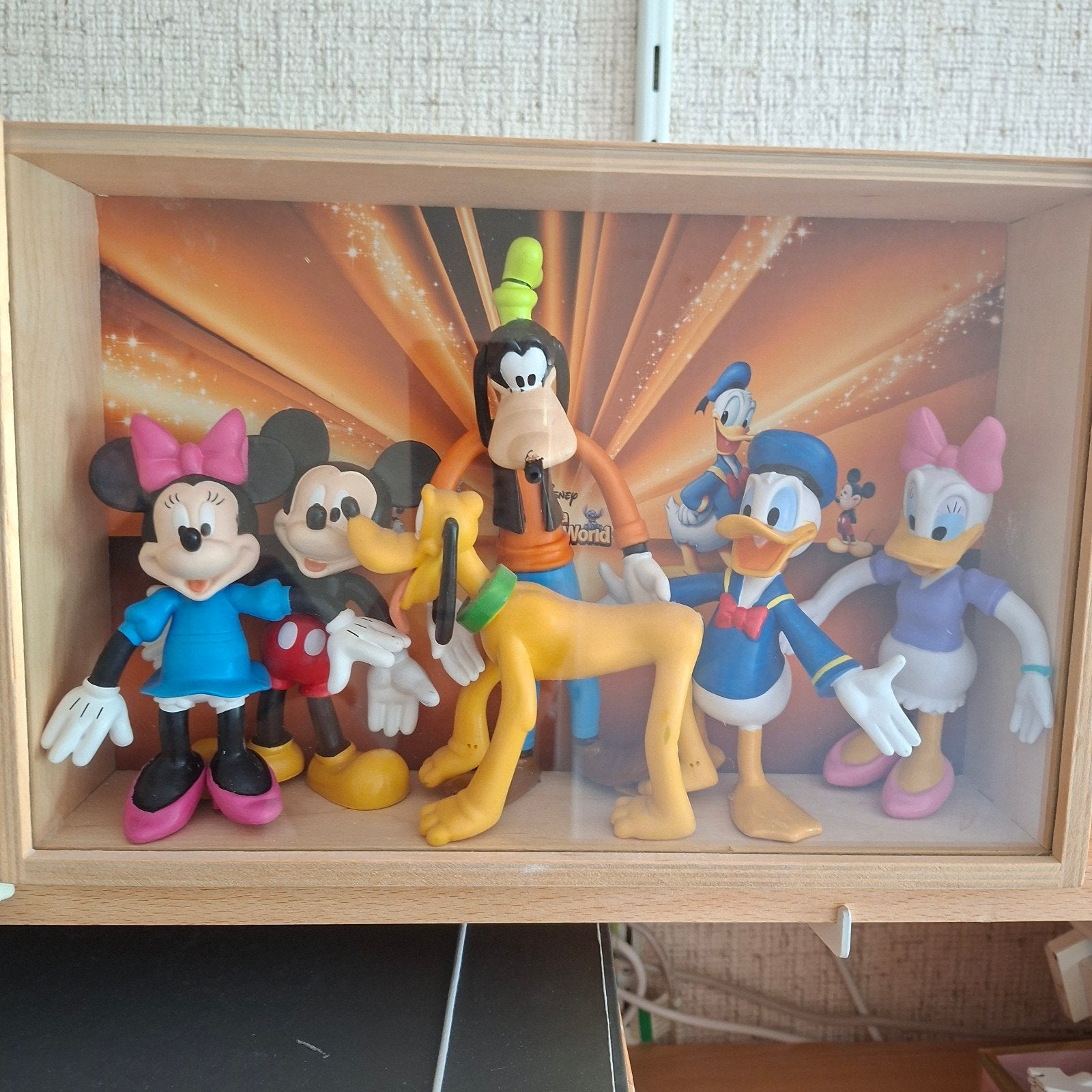 Disney Figuren Set: Mickey, Minnie, Goofy, Katrien, P, Verzamelen, Poppetjes en Figuurtjes, Ophalen