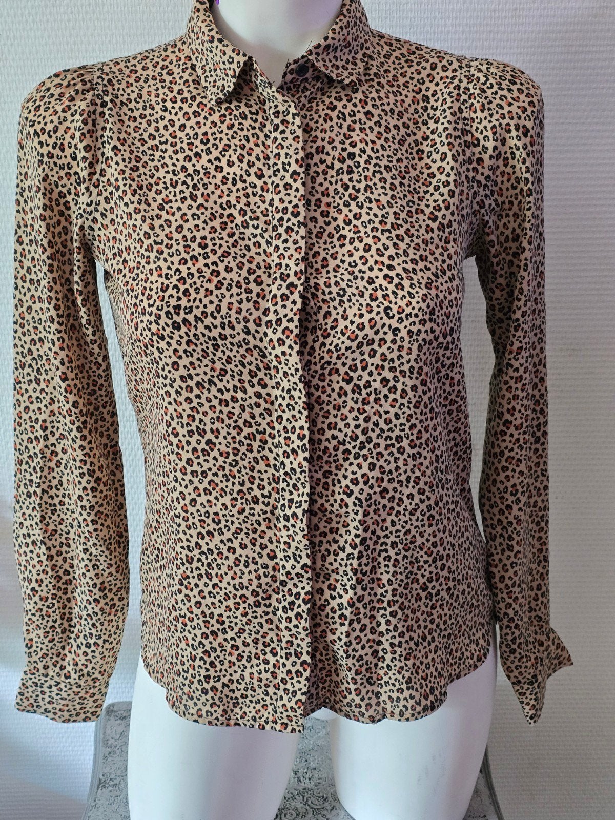 Costes Basic Dames Blouse Maat XS - Luipaardprint, Costes Basic, Overige kleuren, Ophalen of Verzenden, Maat 34 (XS) of kleiner