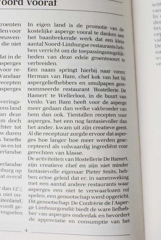 Asperges (1987), Verzenden, Zo goed als nieuw