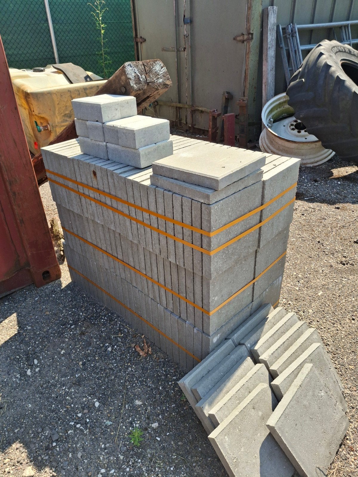 170 betontegels 30x30 cm, Tuin en Terras, Ophalen, Nieuw, 10 m² of meer, Beton