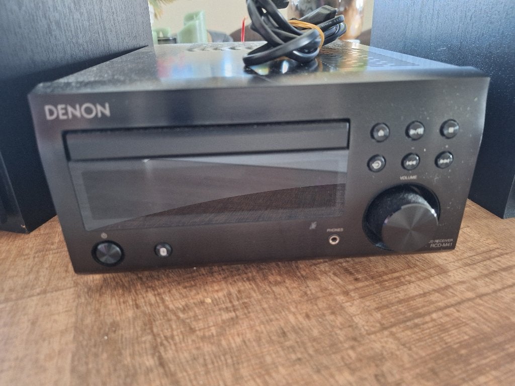 T.K. Denon radio met CD speler en 2 boxen, Ophalen, Gebruikt, Overige merken