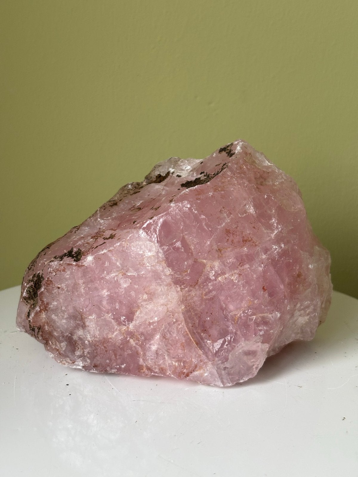 Grote ruwe Rozenkwarts Mineraal Edelsteen 1.13 kg, Vanbeeksaar4@gmail.com, Nieuw, Ophalen of Verzenden, Schimmelstraat