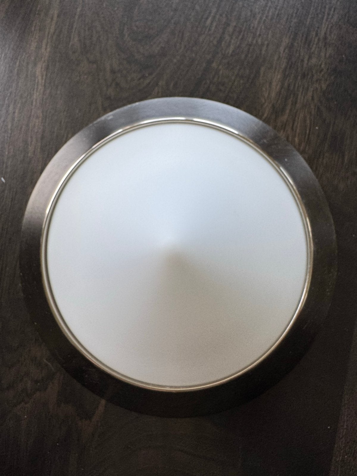 Design Plafondlamp Melkglas Chroom - 22 cm, Ophalen, Zilver, Gebruikt, Design