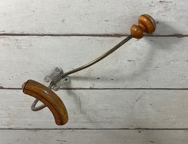Antieke Franse dubbele wand kapstokhaak, Antiek en Kunst, Antiek | Woonaccessoires, Ophalen of Verzenden