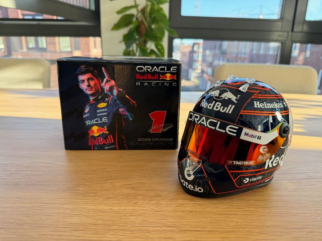 Max Verstappen 2025 schaalmodel helm 1:2, Verzamelen, Ophalen of Verzenden, Nieuw, Formule 1