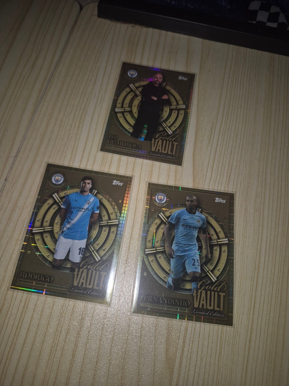 Topps Gold Vault Manchester City, Ophalen of Verzenden, Zo goed als nieuw, Buitenlandse clubs, Spelerskaart