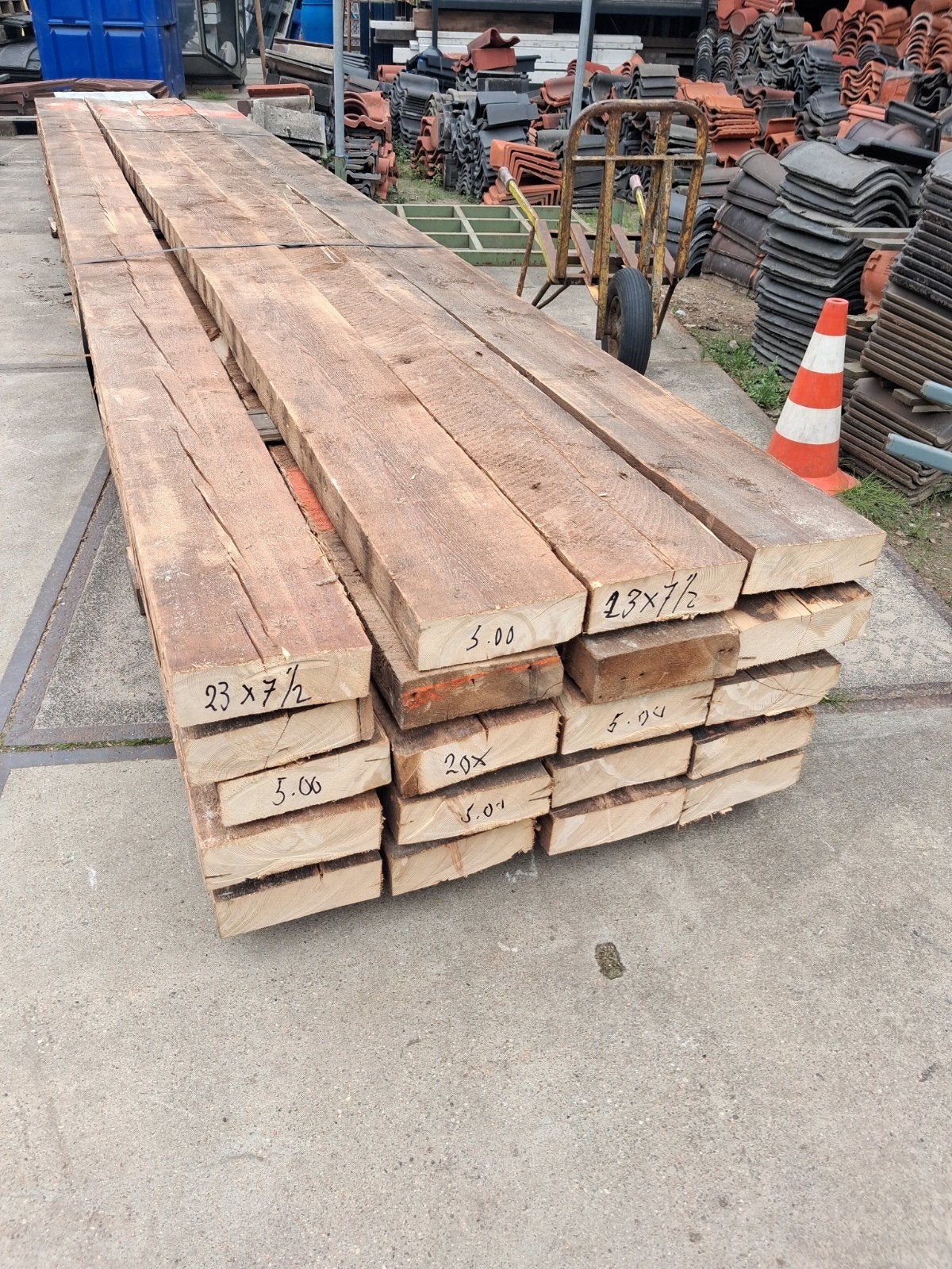 20 balken 23x7,5cm lengte 500cm, Ophalen of Verzenden, 250 cm of meer, Balken
