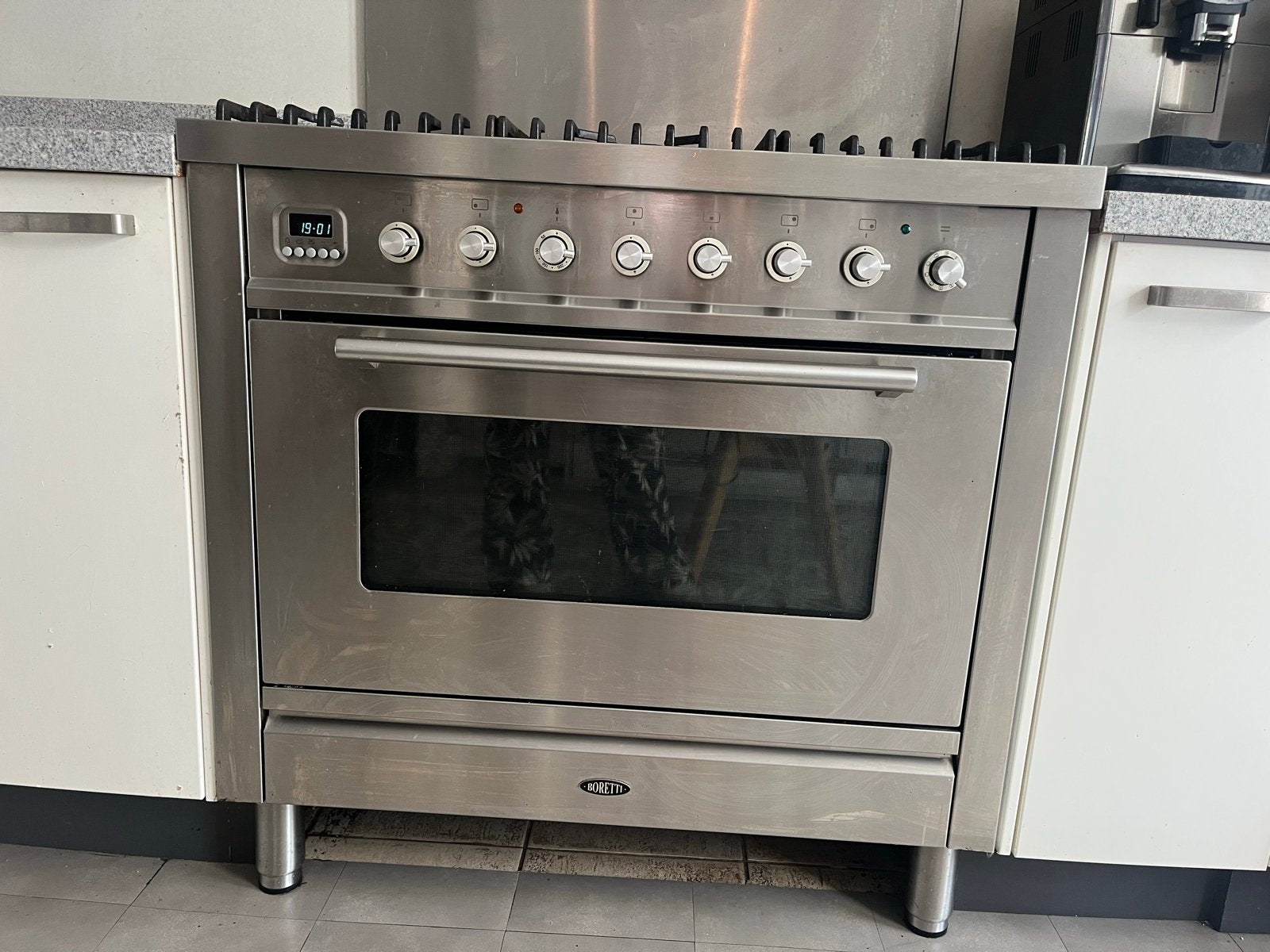 Boretti Fornuis met oven, Ophalen, Gebruikt, 60 cm of meer, Grill
