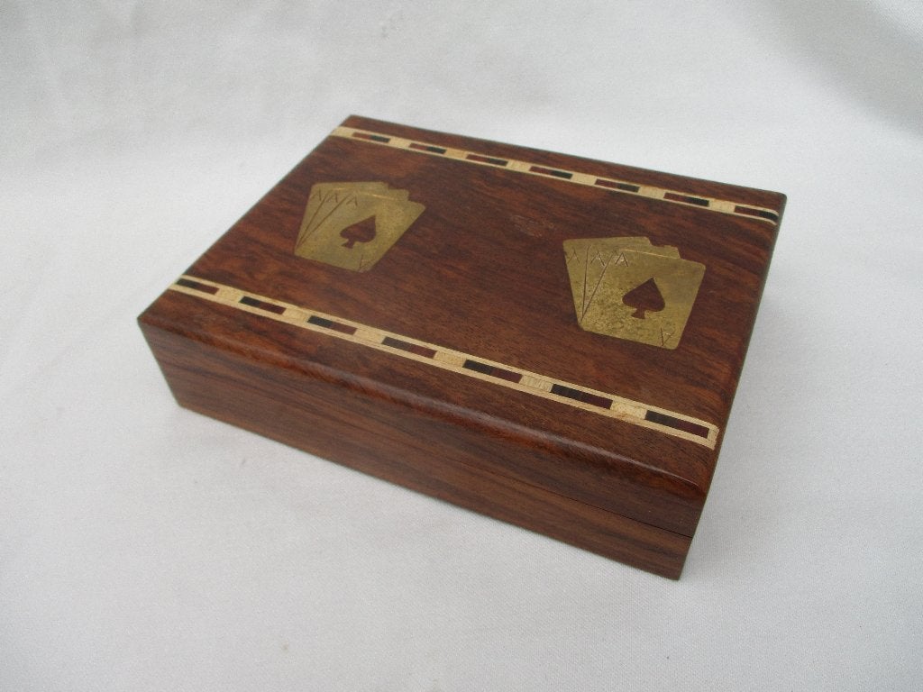 Kaartenbox van Hout,v.a 25,00e, Vijf spelers of meer, Ophalen of Verzenden, Zo goed als nieuw