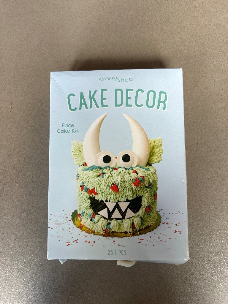 Sweetshop Cake Decor Face Cake Kit - Monster, Ophalen of Verzenden, Nieuw, Taarten, Versiering