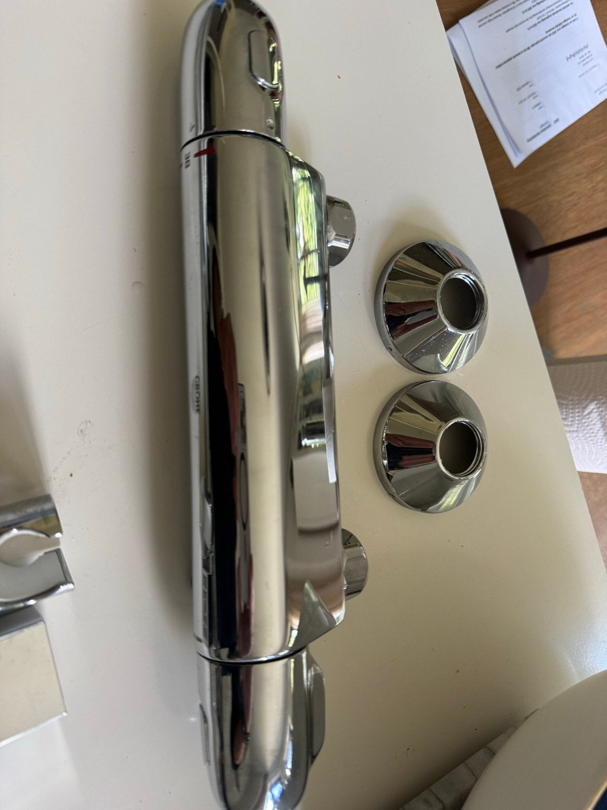 Grohe Thermostatische Douchemengkraan-complete set-Z.g.a.n., Ophalen of Verzenden, Zo goed als nieuw, Chroom, Douche