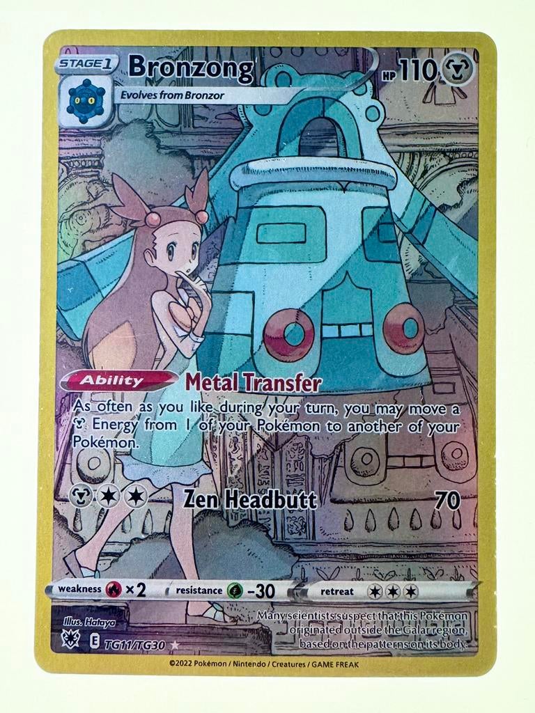 Pokemon Bronzong TG11/TG30 Holo, Ophalen of Verzenden, Zo goed als nieuw, Losse kaart, Foil