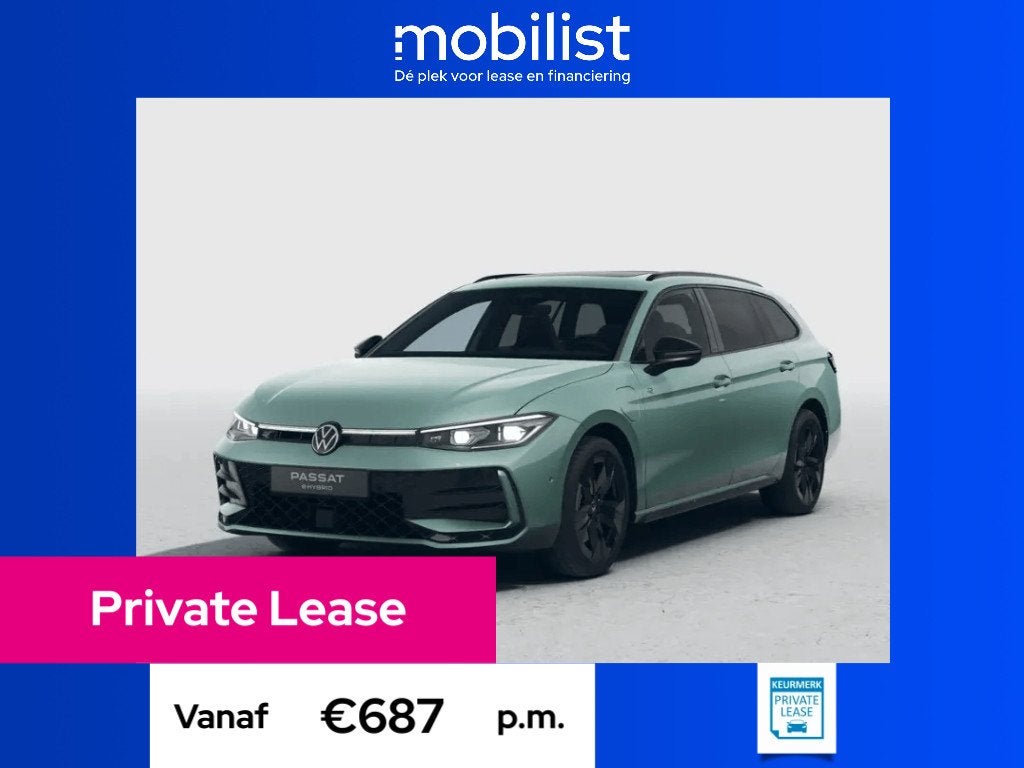 Volkswagen Passat Variant R-Line Edition 1.5 eHybrid 204 PK, 1498 cc, Nieuw, Groen, Private lease