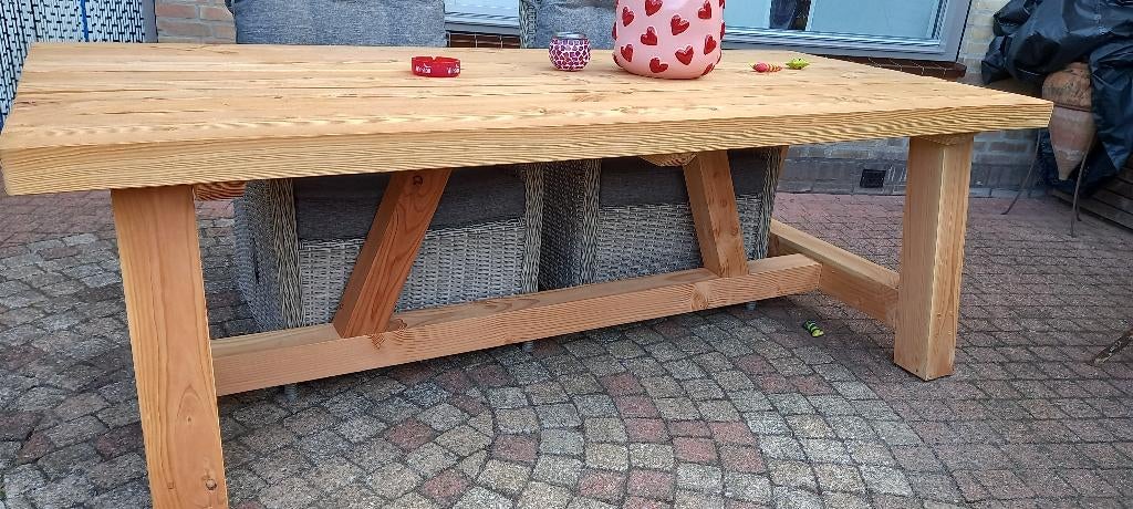 tuintafel, Ophalen of Verzenden, Zo goed als nieuw, Rechthoekig