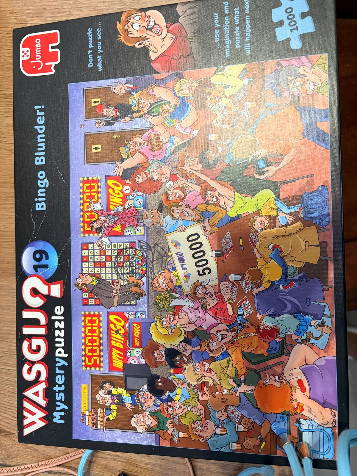 Wasgij? Mystery 19: Bingo Blunder! 1000 stukjes puzzel, Ophalen, 500 t/m 1500 stukjes, Gebruikt, Legpuzzel