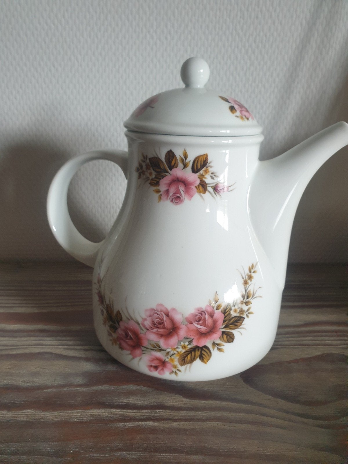 Vintage Royal Schwabap theepot met rozen decoratie, Antiek en Kunst, Ophalen of Verzenden