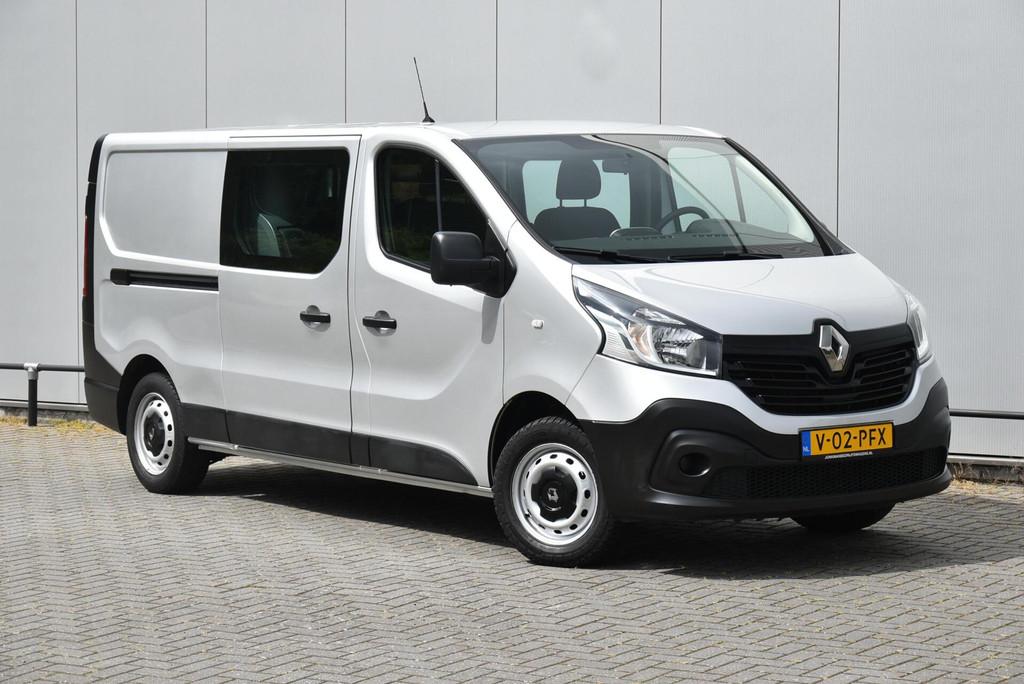 Renault Trafic 1.6 dCi L2H1 DC BTW Vrij Airco Cruise Navi E6, Auto's, Bestelauto's, Stof, Gebruikt, 2000 kg, Renault