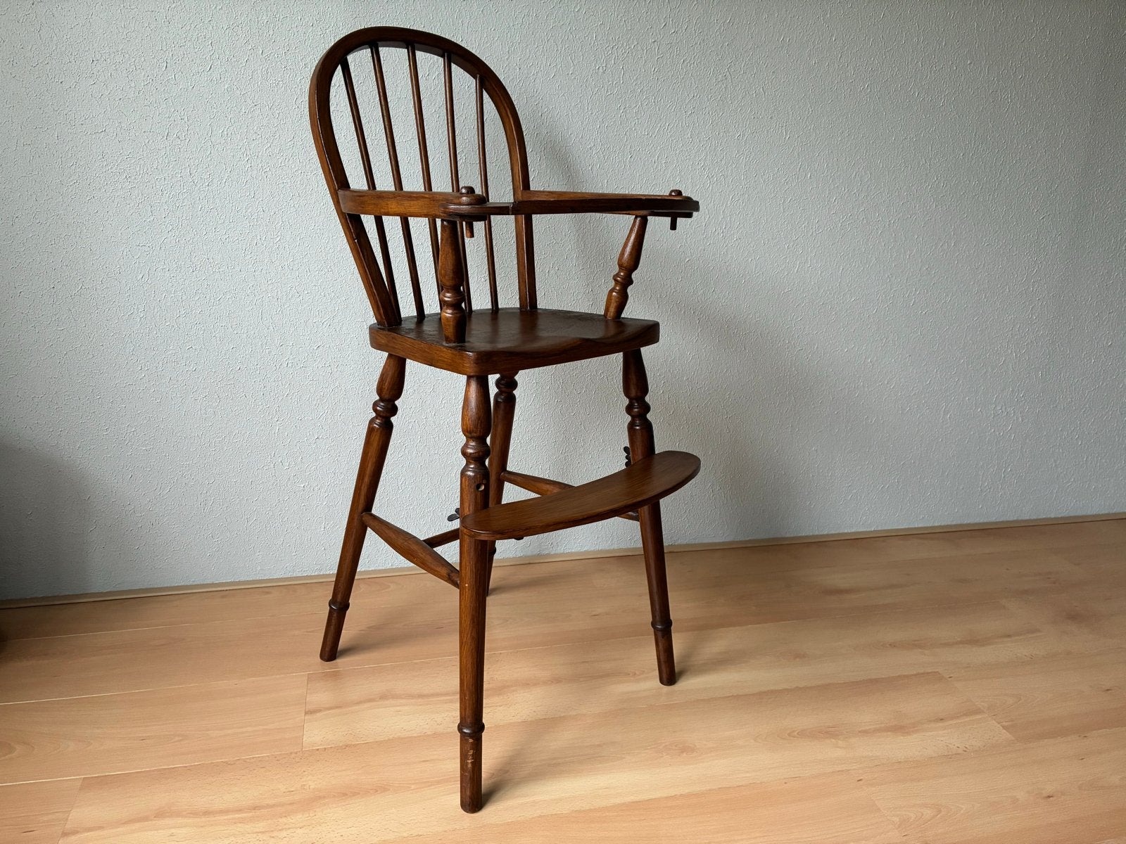 Antieke houten kinderstoel, vintage, Ophalen
