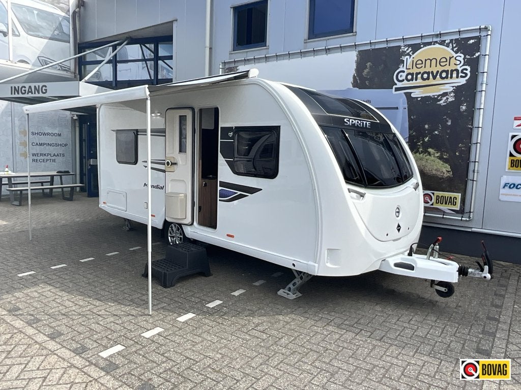 Sprite Mondial 470 SE LEVELSYSTEEM-BOMVOL-MOVER, Caravans en Kamperen, Standaardzit, Bedrijf, 5 tot 6 meter, Sprite