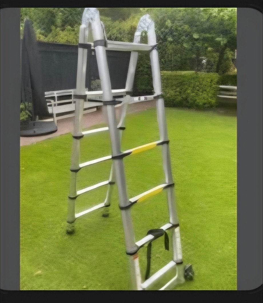Multifunctionele Opvouwbare telescoopLadder - 3,8 mtr., Ophalen of Verzenden