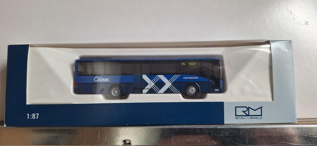 Rietze MB Qliner lijn 315 Lelystad, Hobby en Vrije tijd, Modelauto's | 1:87, Ophalen of Verzenden, Nieuw, Bus of Vrachtwagen, Rietze