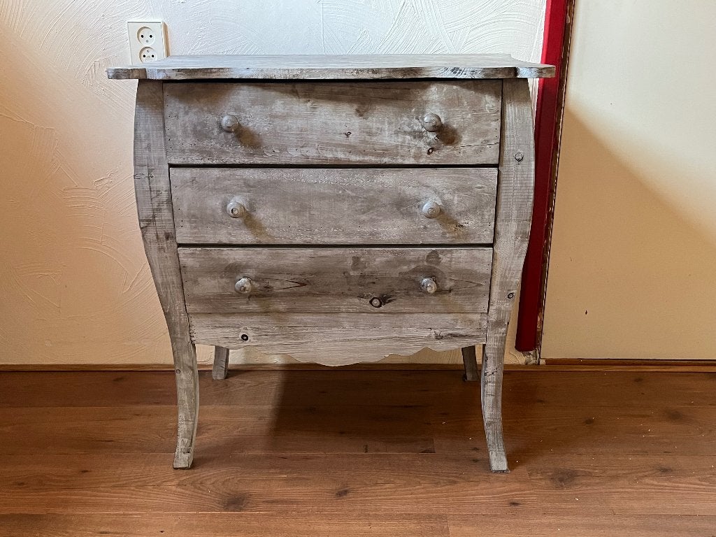 Houten ladekastje, Huis en Inrichting, Kasten | Ladekasten, Ophalen, Gebruikt, 50 tot 100 cm, 3 of 4 laden