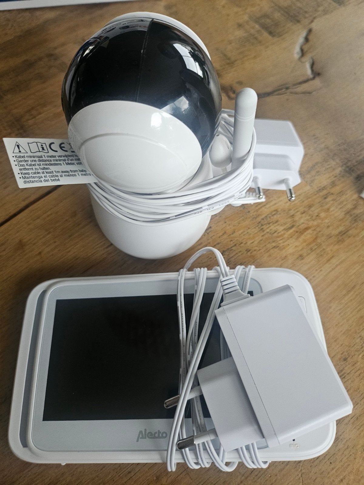 Alecto DVM-275 babyfoon met camera, Ophalen, Zo goed als nieuw