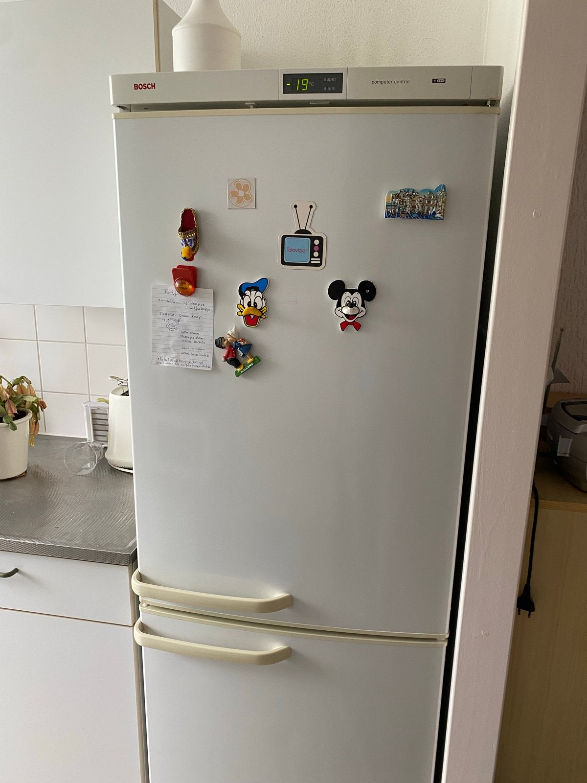 Bosch Koelkast met aparte vriezer - Goede staat, Ophalen, Gebruikt, 200 liter of meer, 60 cm of meer