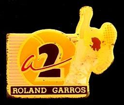 Roland Garros A2 pin, Verzenden, Nieuw, Sport, Speldje of Pin