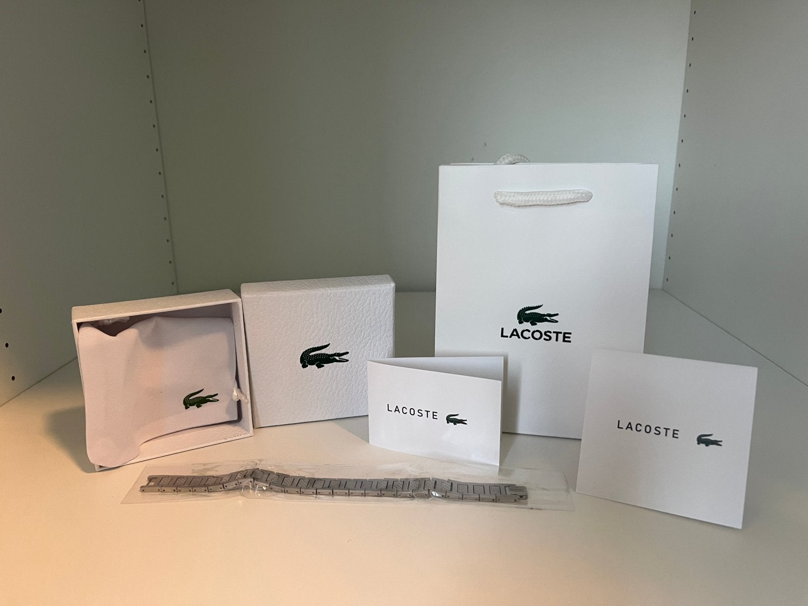Lacoste armband, Ophalen of Verzenden, Nieuw, Zilver, Zilver