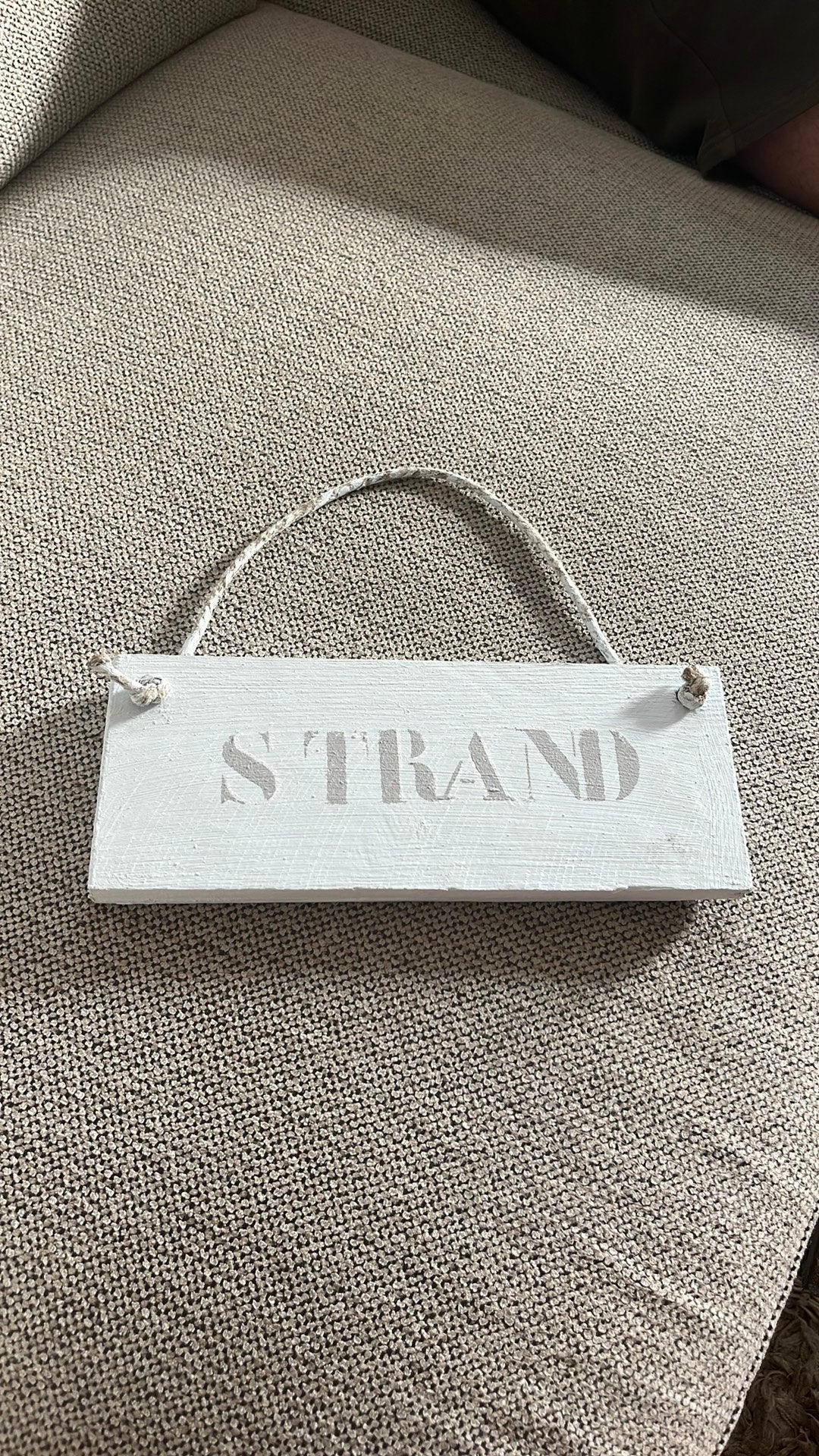 Te koop: houten bordje Strand, Ophalen of Verzenden, Nieuw