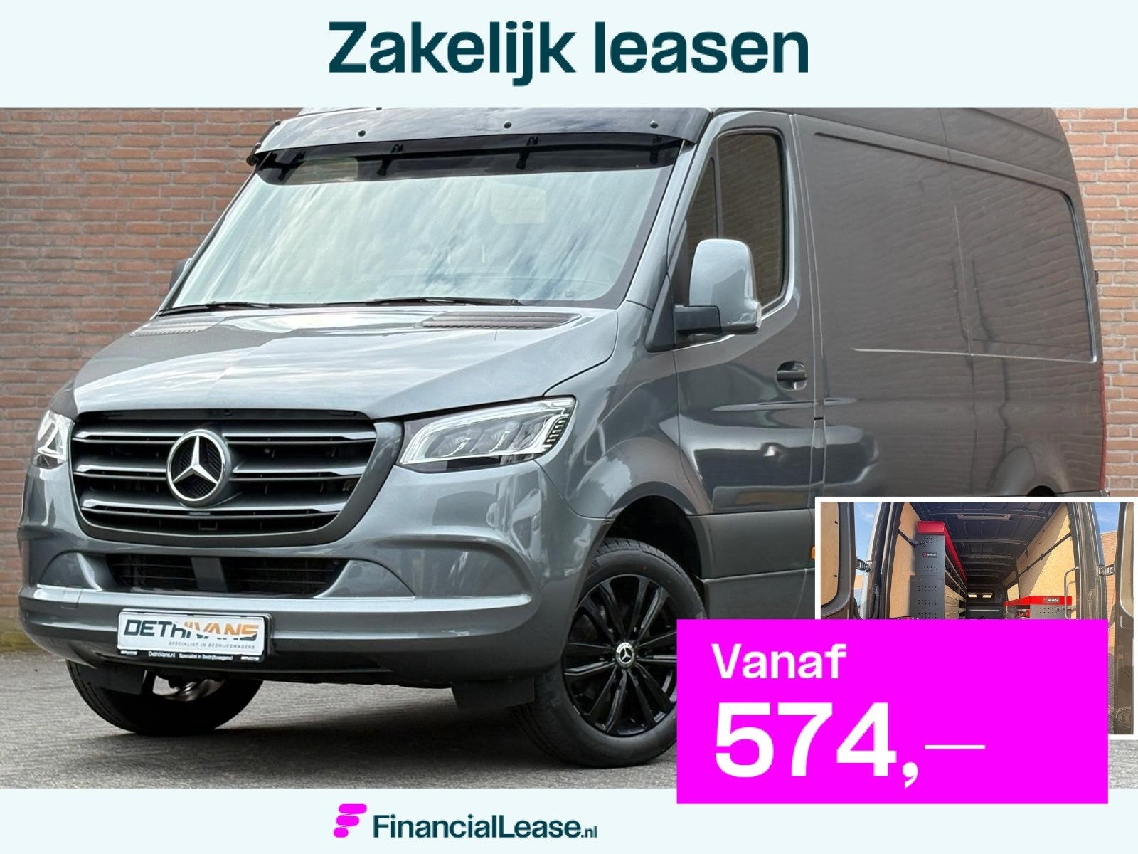 Mercedes-Benz Sprinter 317CDI 170PK L2H2 RWD 9G-Tronic / Tac, Automaat, Gebruikt, 4 cilinders, Start-stop-systeem