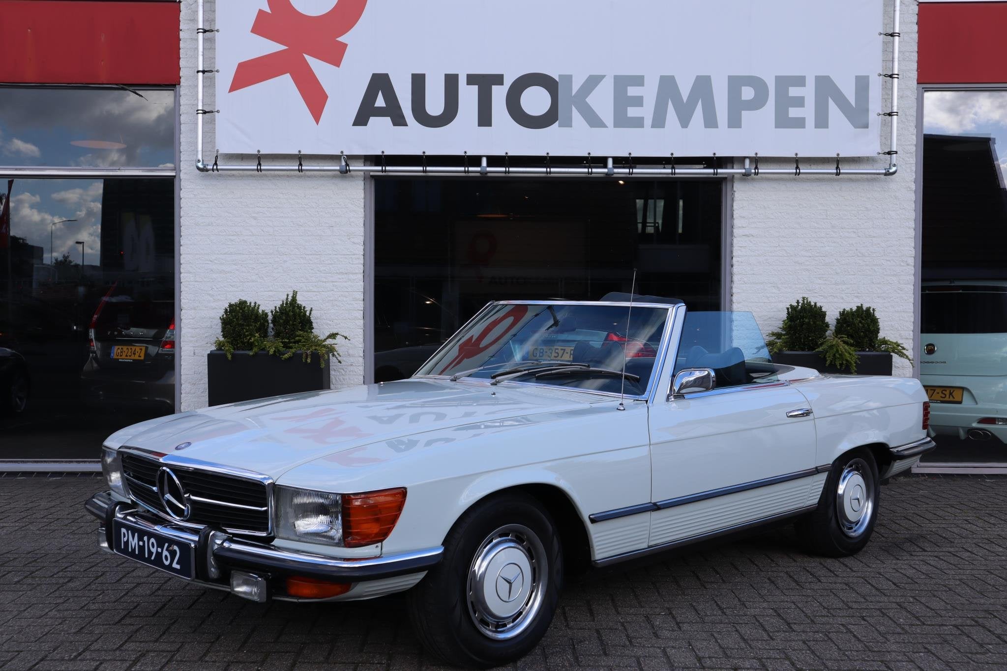 Mercedes-Benz SL-klasse 350 SL roadster, Auto's, Automaat, Gebruikt, Cabriolet, Wit
