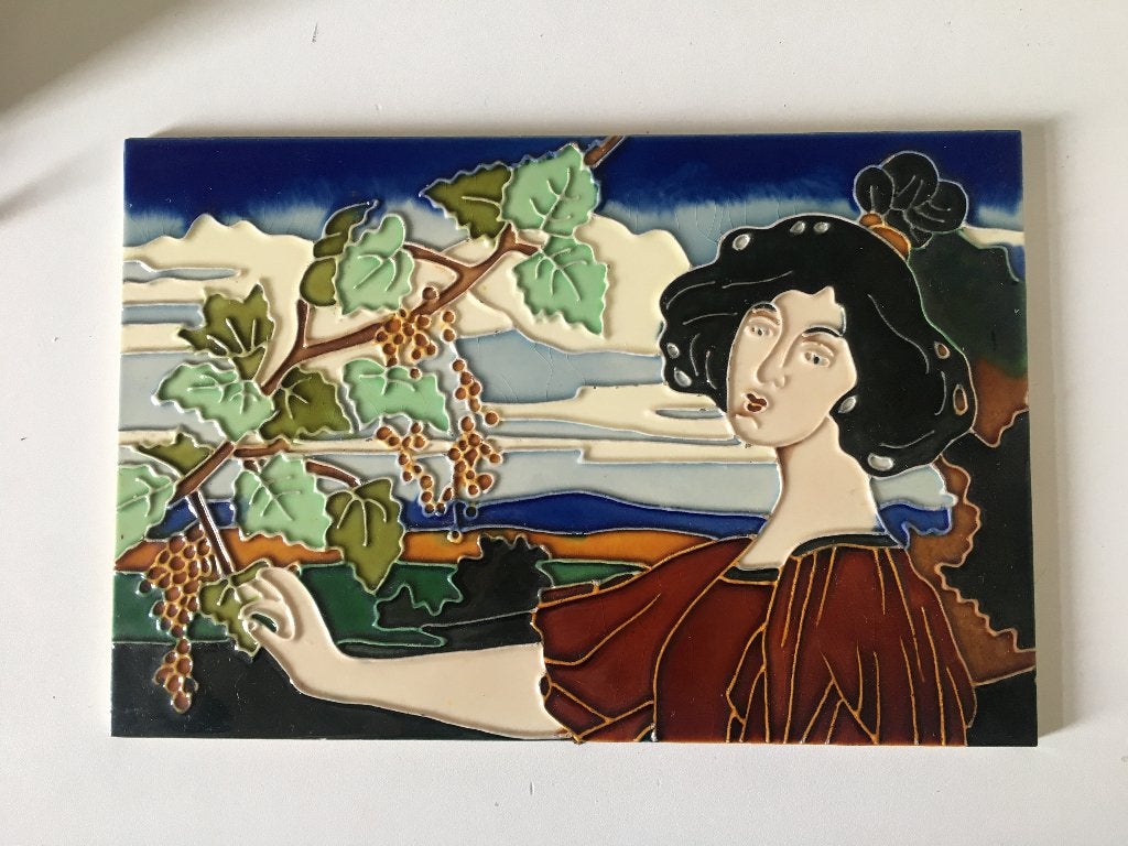 Mooie grote tegel, 30 cm, Ophalen of Verzenden