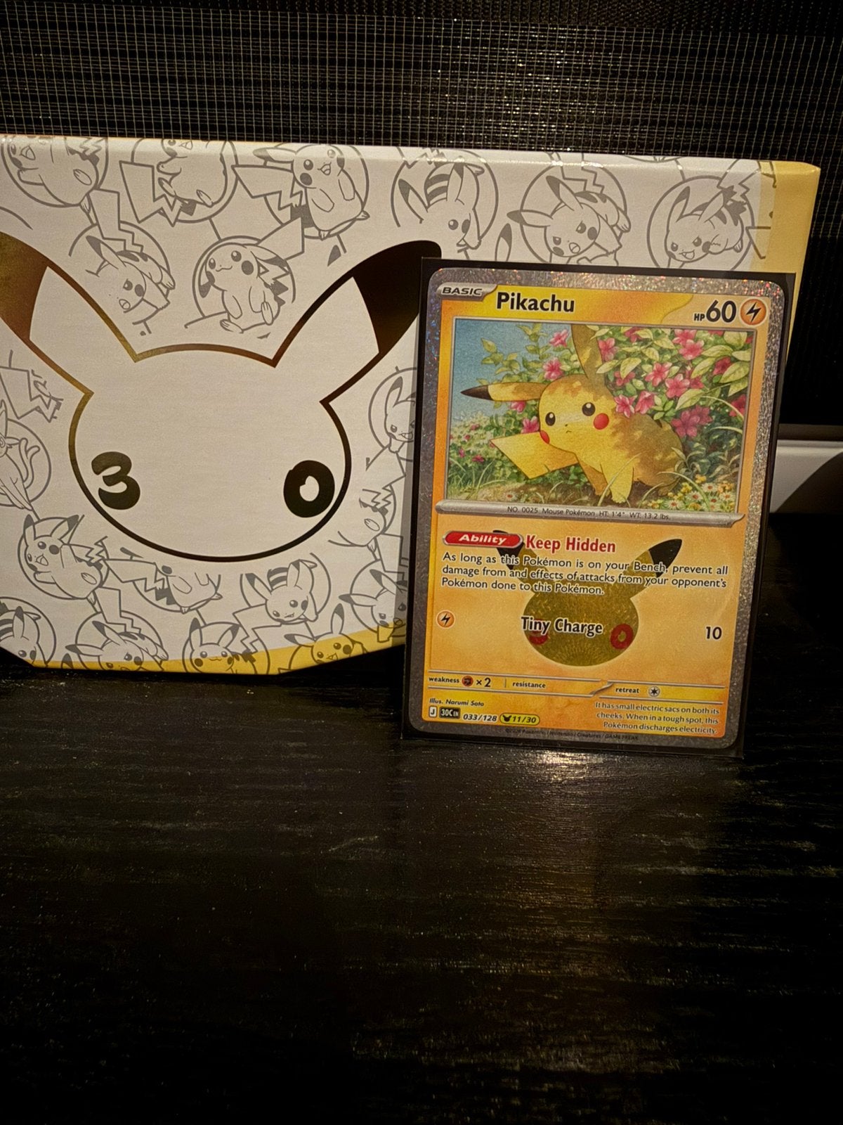 30th celebration Pikachu 033/128 11/30, Verzenden, Zo goed als nieuw
