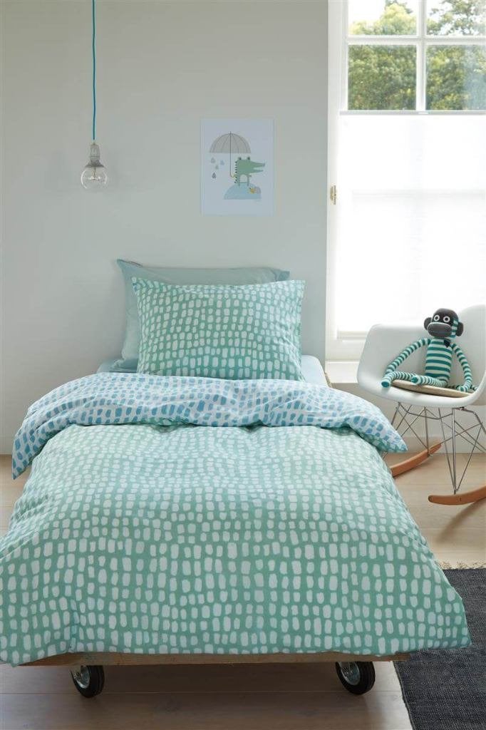 Dekbedovertrek Kinderdekbed Confetti Groen Beddinghouse, Jongetje of Meisje, Nieuw, Ophalen of Verzenden, Sales@beddinghouse.com