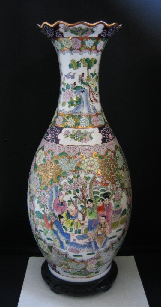 Chinese porseleinen " Famille Rose " vaas  -1659, China, Ophalen